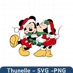 Mouse Christmas Kiss Svg, Christmas Season Svg Png, Mickey Minnie Christmas, Christmas Squad Svg, Holiday Svg Png Cricut