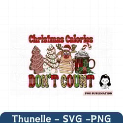 christmas calories don't count svg png