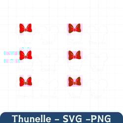 family names bundle, mickey minnie mouse nana papa sis bro baby mom dad head ears bow, svg png formats, instant download