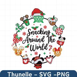 disney snacking around the world svg