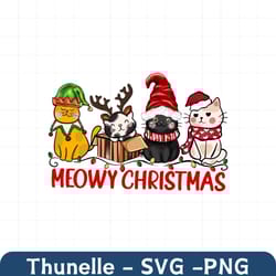 meowy christmas happy cat year png