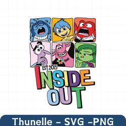 disney pixar inside out characters est 2015 svg