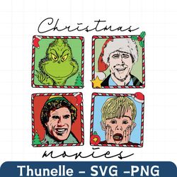 christmas movie home alone grinch elf svg