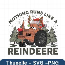 Christmas Car Nothing Runs Like A Reindeere PNG