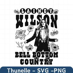 Lainey Wilson Music Bell Bottom Country SVG Cricut Files