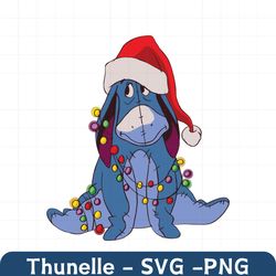 cute eeyore winnie the pooh christmas svg cricut files