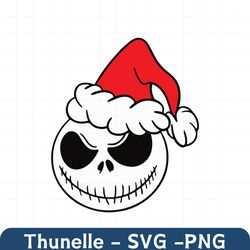 Nightmare Before Christmas Jack Skellington Santa SVG File