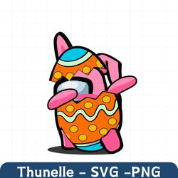 dabbing easter among us svg, easter day svg, easter svg, among us svg, among us game svg, dabbing among us svg, among us