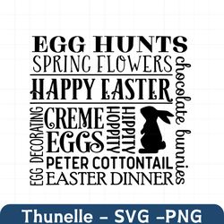 egg hunts happy easter svg, easter svg, easter bunny svg, egg hunts svg, creme eggs svg, chocolate bunny svg, bunny svg,