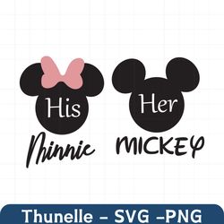 his minnie her mickey couple svg, trending svg, mickey minnie svg, his minnie svg, her mickey svg, couple svg, mickey sv