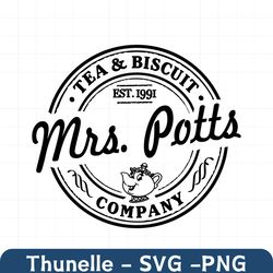 mrs. potts tea biscuit company svg beauty and beast shirt silhouette cricut mrs. pots cut file professions svg png insta