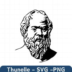 socrates svg png jpg clipart digital cut file download for cricut silhouette sublimation printable art personal use on