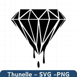 geometric diamond svg digital download black diamond diamond dripping diamond shape cricut silhouette cut file decal