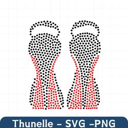 high heels svg heels red sole rhinestone template svg afro american bling rhinestones shirt design cricut
