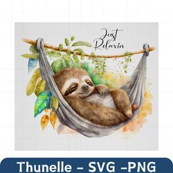 sloth tumbler wrap, just relaxin tumbler wrap, watercolor tumbler wrap, 20 oz skinny tumbler sublimation design, seamles