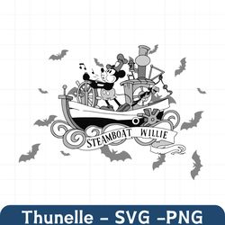 steamboat mouse svg, easy cut file for cricut, layered by colour