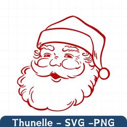 vintage santa svg, old school father christmas, santa claus svg, instant download, digital download, santa png, cricut