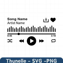 music player svg, audio svg, spotify svg, player display svg, play button svg, song album svg, song title svg, cut files
