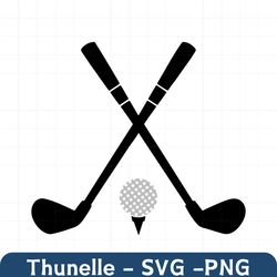 golf svg, golf clubs svg, golf ball svg, digital download, cut file, sublimation, clip art (includes 2 svg/png/dxf file