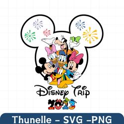 ready to press disney glitter disney trip 2023 transfer, mickey & friends dtf ready to press, disney transfers, glitter