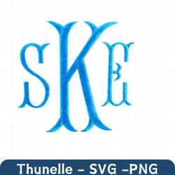 fish tail fishtail monogram machine embroidery font alphabet letters instant download