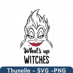 what's up witches ursula svg, the little mermaid svg, disneyland ears svg, vector in svg png jpg pdf format instant down
