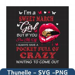 im a sweet march girl png, birthday png, march birthday png, born in march, march girl png, march woman png, birthday gi
