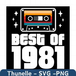 best of 1981 retro birthday svg, birthday svg, 40th birthday svg, birthday 40 svg, best of 1981, 1981 birthday svg, happ