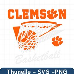Clemson Basketball NCAA Team SVG