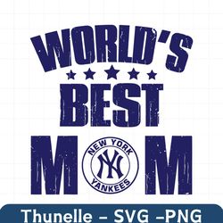 Retro Worlds best Mom New York Yankees SVG