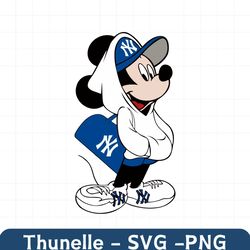 Cute Mickey Mouse New York Yankees SVG