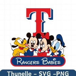 Disney Texas Rangers Babies MLB SVG