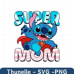 Funny Super Mom Stitch Cartoon SVG