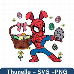 Funny Spider Man Happy Easter SVG
