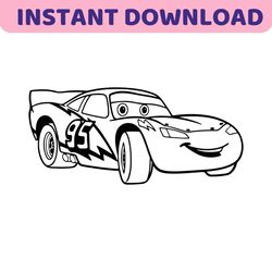 lightning mcqueen cars svg, cars svg, mcqueen svg, disneyland ears svg, files for cricut, instant download, cricut, clip