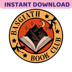 basgiath book club svg / fourth wing svg / fantasy svg / book club svg / romance reader svg / book tok svg png