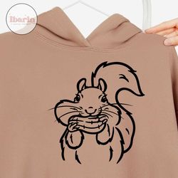 squirrel svg | squirrel with peanut svg | cute squirrel svg | baby squirrel svg | squirrel svg files for cricut