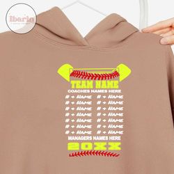 softball svg, template, champion svg, all star svg, all star champion svg, back of shirt svg, team members svg, cut file