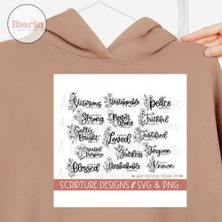 bible verse svg, scripture svg, christian svg, jesus svg, bible svg, floral svg, faith svg, blessed svg, she is strong s