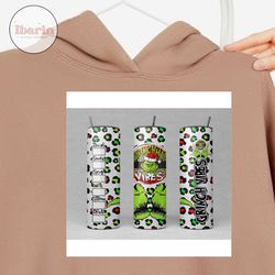 xmas grinch vibes starbucks tumbler png, 20oz skinny tumbler png, sublimation digital download