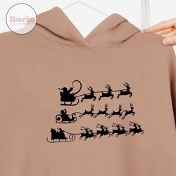 christmas svg, santa sleigh svg, christmas reindeer svg file, rudolph svg, christmas santa claus for cricut silhouette,