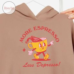 espresso svg, more espresso less depresso svg, coffee mug svg, iced coffee svg, coffee svg, retro svg, caffeine svg, goo