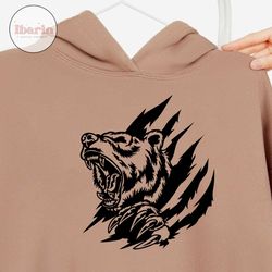 angry bear svg file | bear svg | wild animal svg | bear clipart | wild svg | outdoor png dxf jpg eps file for cricut sil