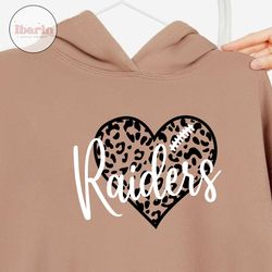 leopard heart raiders svg, raiders mascot svg,raiders svg,raiders school team,raiders cheer svg,