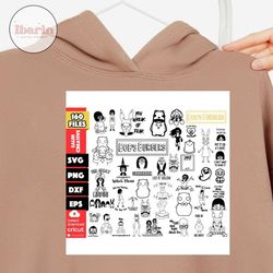 bobs burgers svg, bobs burgers png, louise belcher