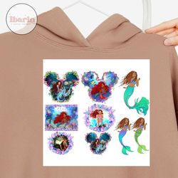 little mermaid png, black mermaid png, black girl magic, black girl mermaid shirts, princess cut files, princess birthday