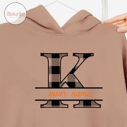 split monogram svg for cricut, letter k monogram print for tshirt, split font monogram for name design