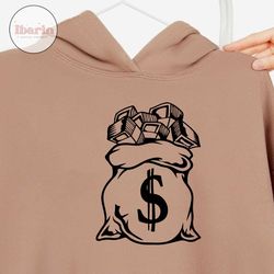 money bag svg file | money bag clipart | cash bag svg | dollar bag svg | dollar svg | png dxf jpg eps file for cricut si