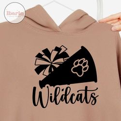 megaphone wildcat svg, cheer svg, cheerleader megaphone svg, wildcat svg, tshirts, printable file, cricut svg files