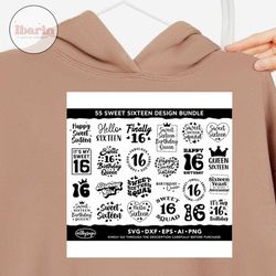 sweet sixteen svg bundle, sweet 16 svg, 16th birthday svg, birthday girl svg, birthday shirt svg, birthday queen svg, sw